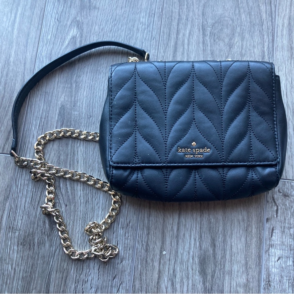KATE SPADE MINI EMELYN BLACK BRIAR LANE QUILTED